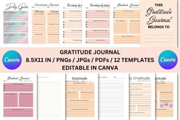 A Practical Look at Gratitude Journal Canva Templates for Digital Creators