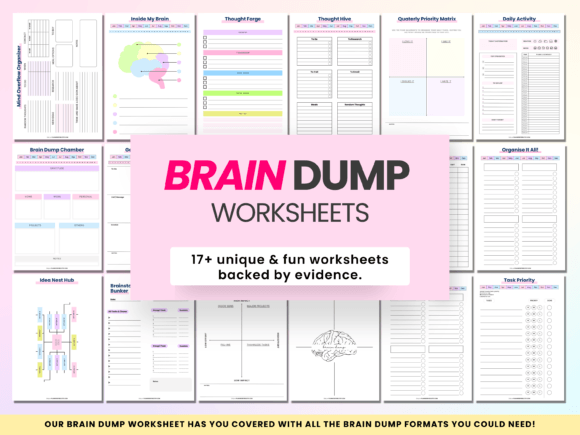 Brain Dump Templates & Ideas Tracker: Capture Creativity