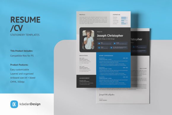 Elevate Your Job Application with Resume CV PSD Design Templates Vol 177