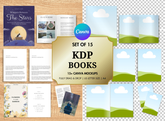 Elevate Your KDP Sales: Mastering Visual Marketing with 15 Professional Canva Book Mockup Templates