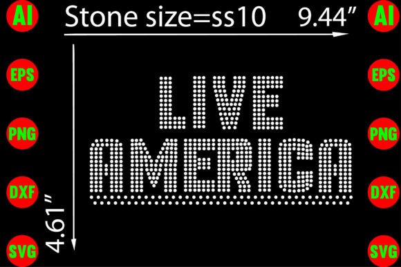 Live America Rhinestone Templates Design: Your Ultimate Creative Asset