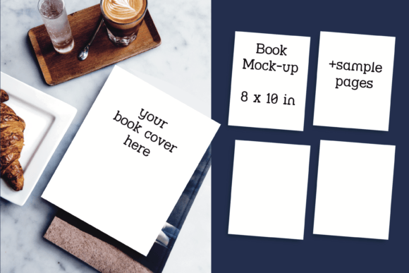 Master Your Book Presentation with 8x10 Mockup Templates