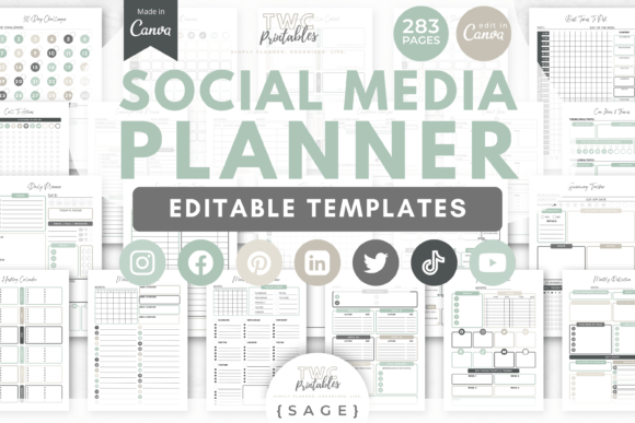 Master Your Online Presence: Unlocking Efficiency with Social Media Planner Canva Templates 6
