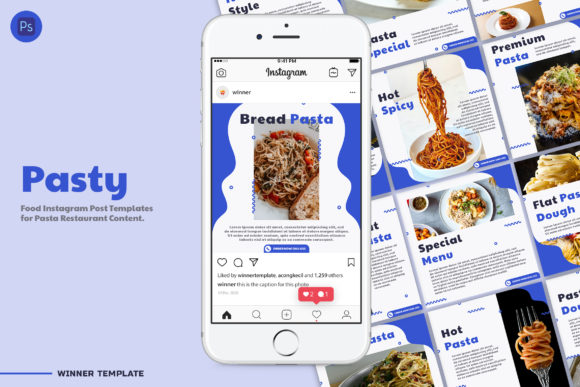 Pasty Pasta Instagram Post Templates: Streamlining Your Social Media Campaign