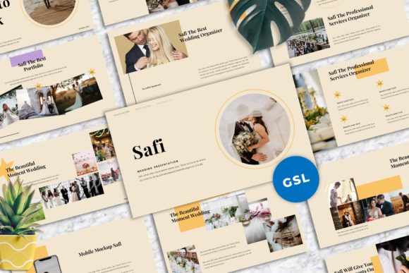 Safi Wedding Googleslide Templates: Design with Ease