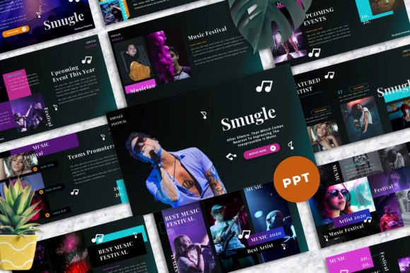 Smugle - Musician Powerpoint Templates for Creative Professionals