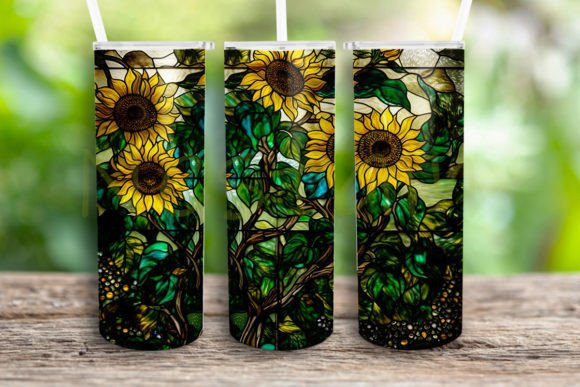 Stained Glass Sunflower Templates for Creative Projects