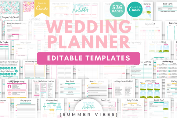 Streamline Your Event with Wedding Planner Canva Templates SUMMER