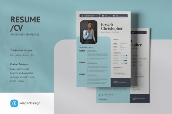 Transform Your Career Documents with Resume CV PSD Design Templates Vol 174