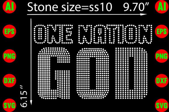 Unleashing Creativity with One Nation God Rhinestone Templates